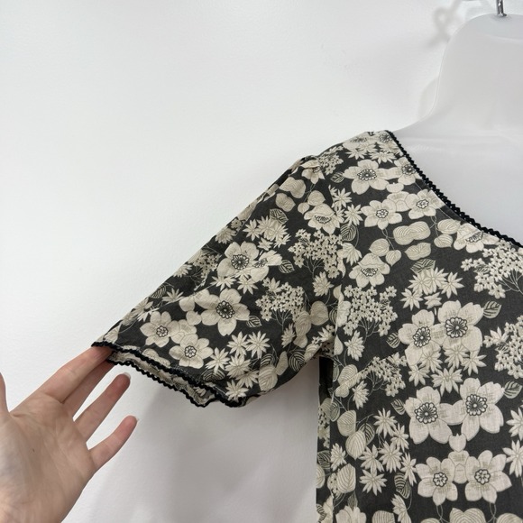 Natural Life Lucia Maxi Dress Womens M Mixed Media Cottagecore Prairie Peasant - Picture 12 of 15